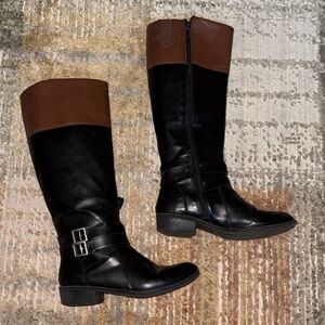 Arizona Jean Company Black and Brown Heeled Boots